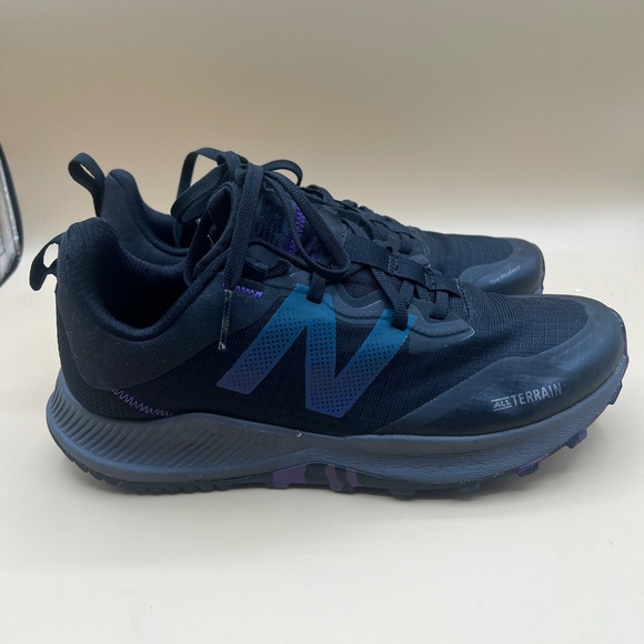New Balance Nitrel v4 All Terrain Trail Running Shoes Black Purple women 10.5 - Picture 2 of 12